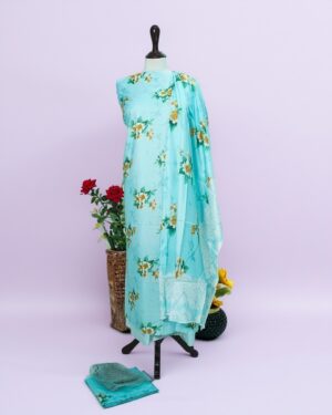 Lawn 3PC Printed Shirt with Voile Printed Dupatta LG - 022