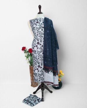 Lawn 3PC Printed Shirt with Voile Printed Dupatta LG - 024