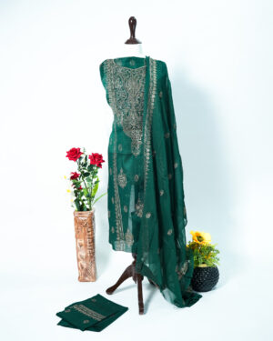 Lawn 3PC Embroidered With Chiffon Embroidered Dupatta LG - 064