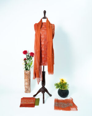 Lawn-3PC Embroidered With Chiffon Embroidered Dupatta LG - 069